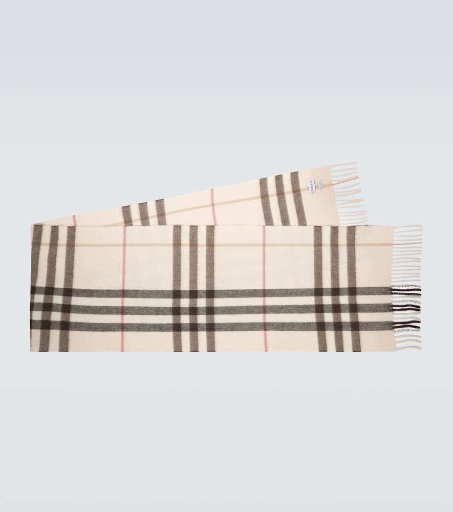 Burberry Check cashmere scarf