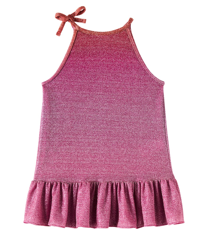 Oseree Oséree Kids Lumière Lamé Dress In Pink