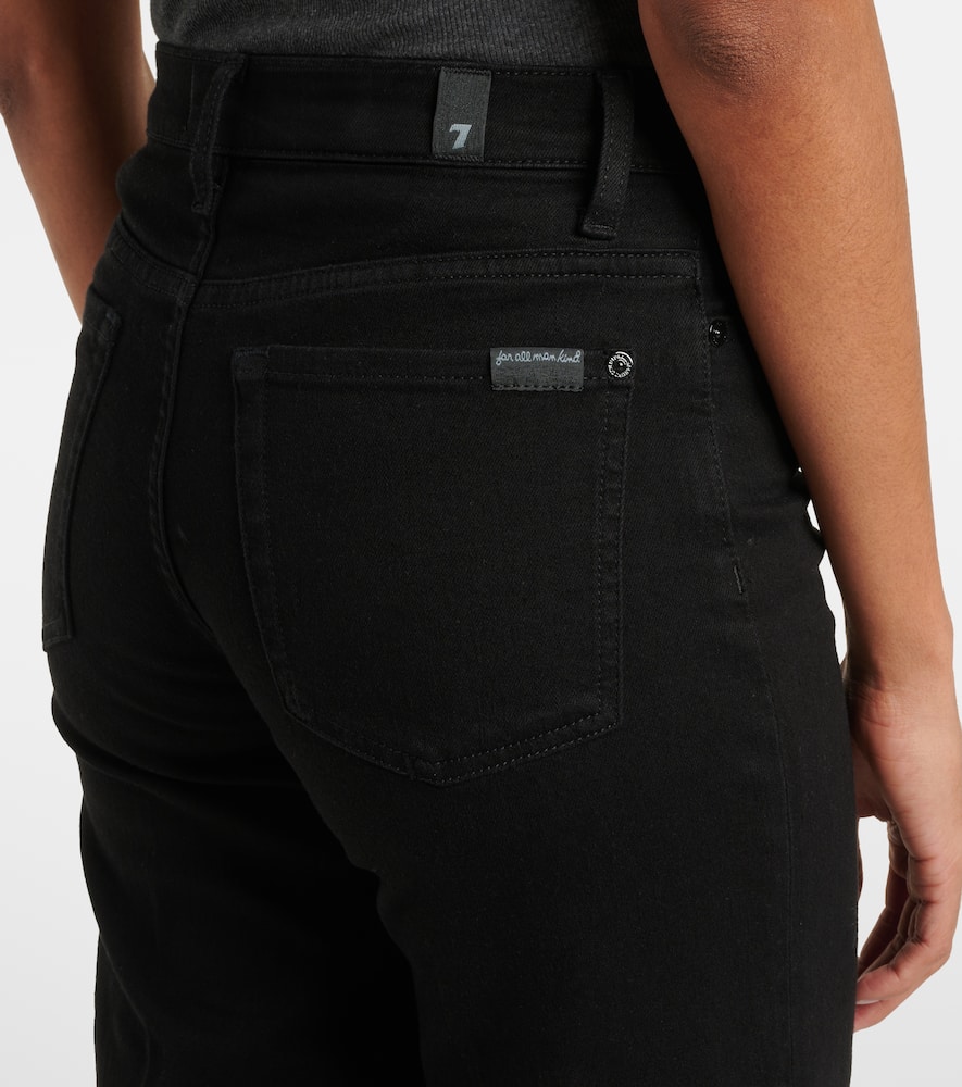 7 For All Mankind Modern Dojo High-rise Straight Jeans In Blue