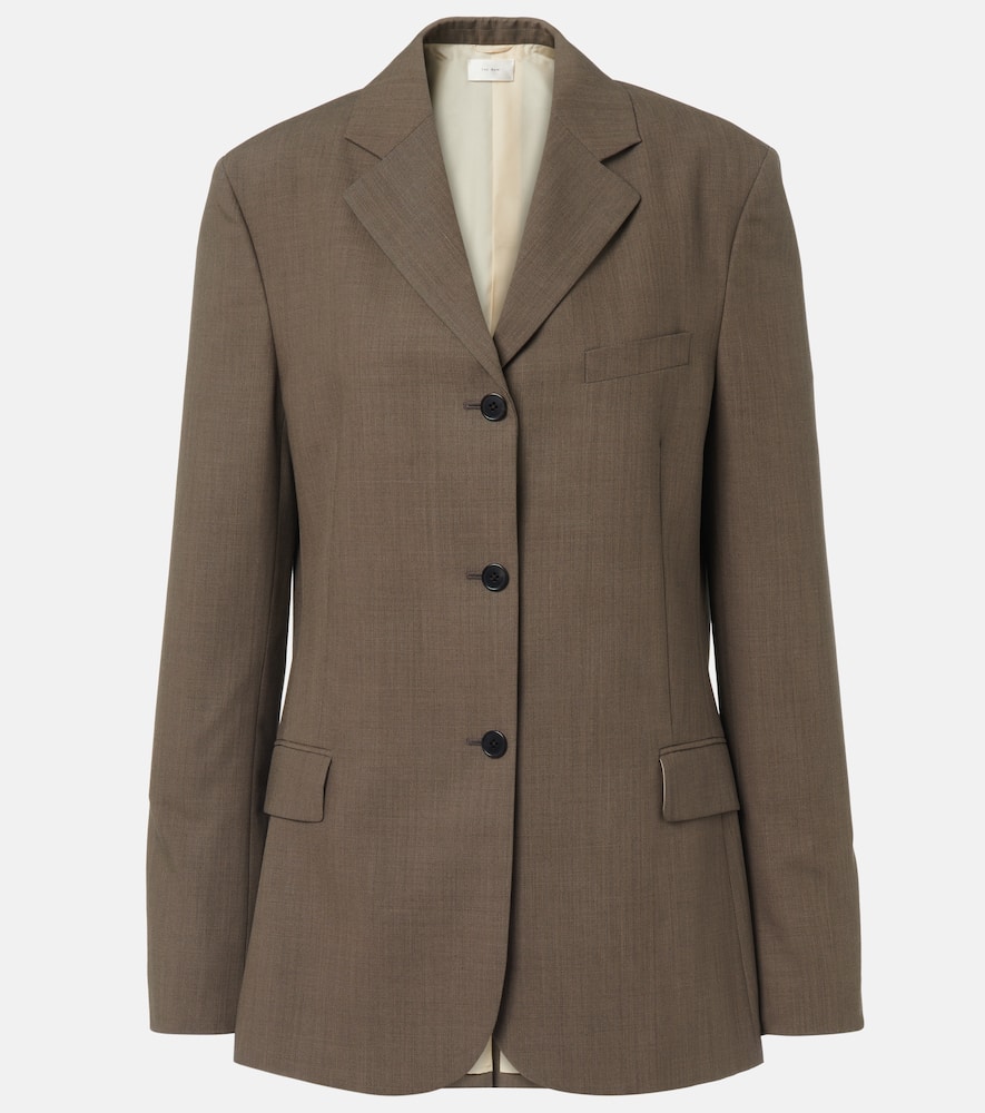 The Row Kimiko Silk And Wool Blazer