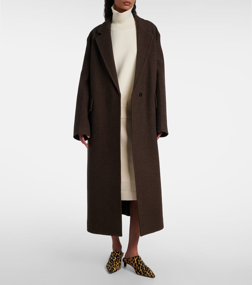 Jil Sander Wool-blend Wrap Skirt In White