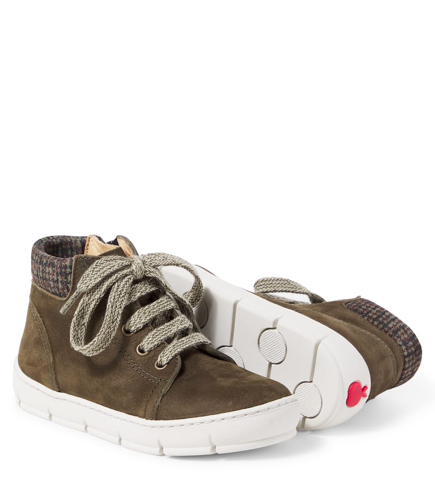 Pom D'api Start Top Suede Sneakers In Brown