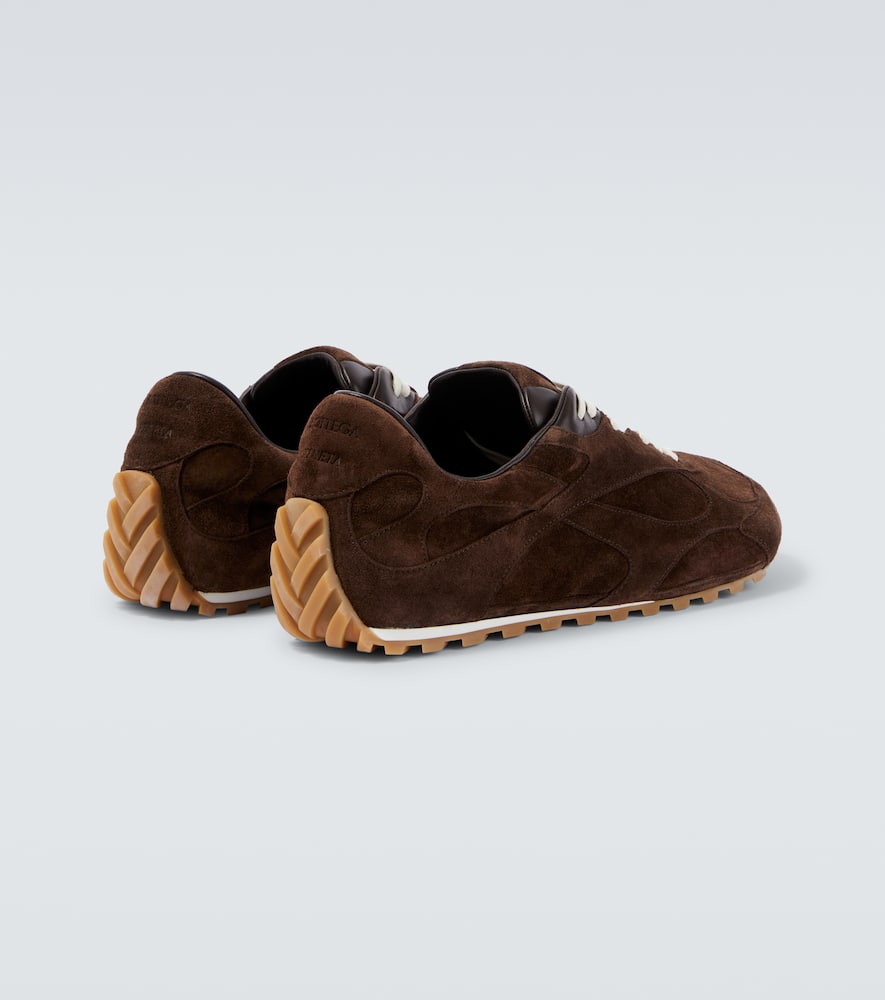 Bottega Veneta Orbit Flash Sneaker Soft Suede In Brown