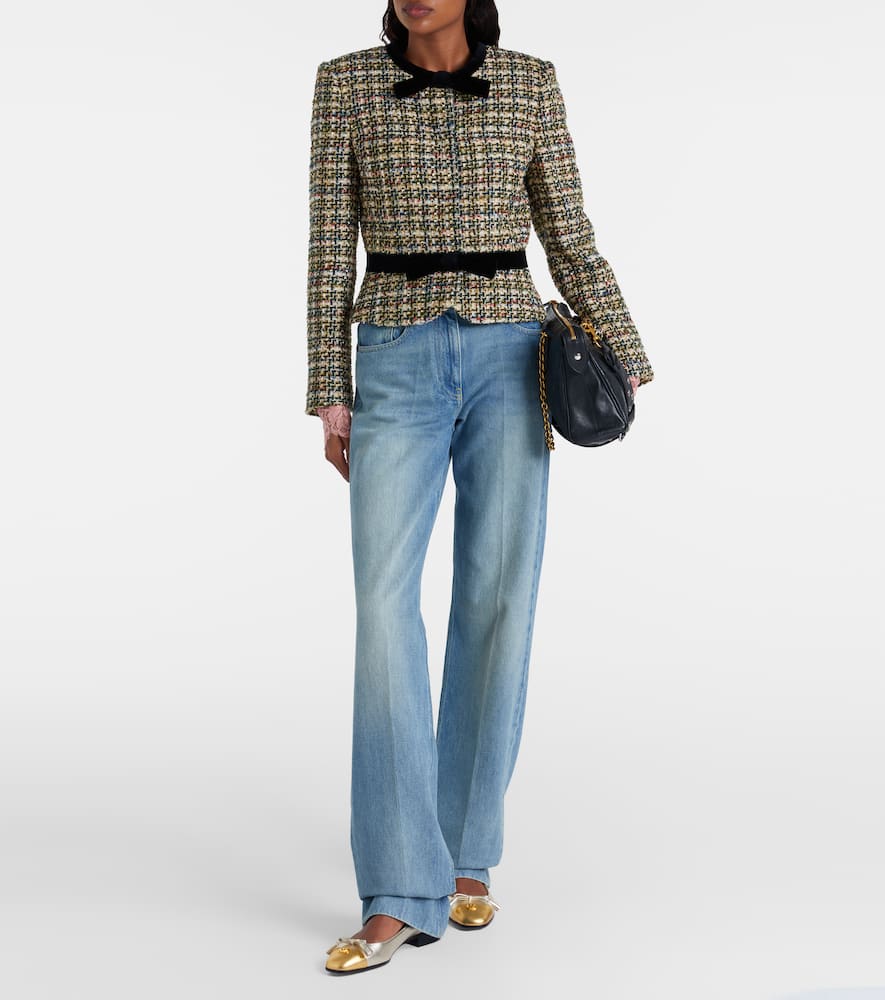 Valentino Valet Du Roi Metallic Leather Ballet Flats In Gold