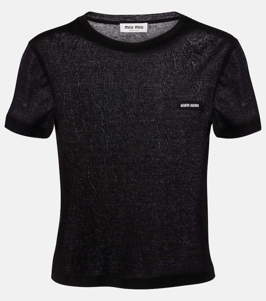 Miu Miu Cotton jersey T-shirt