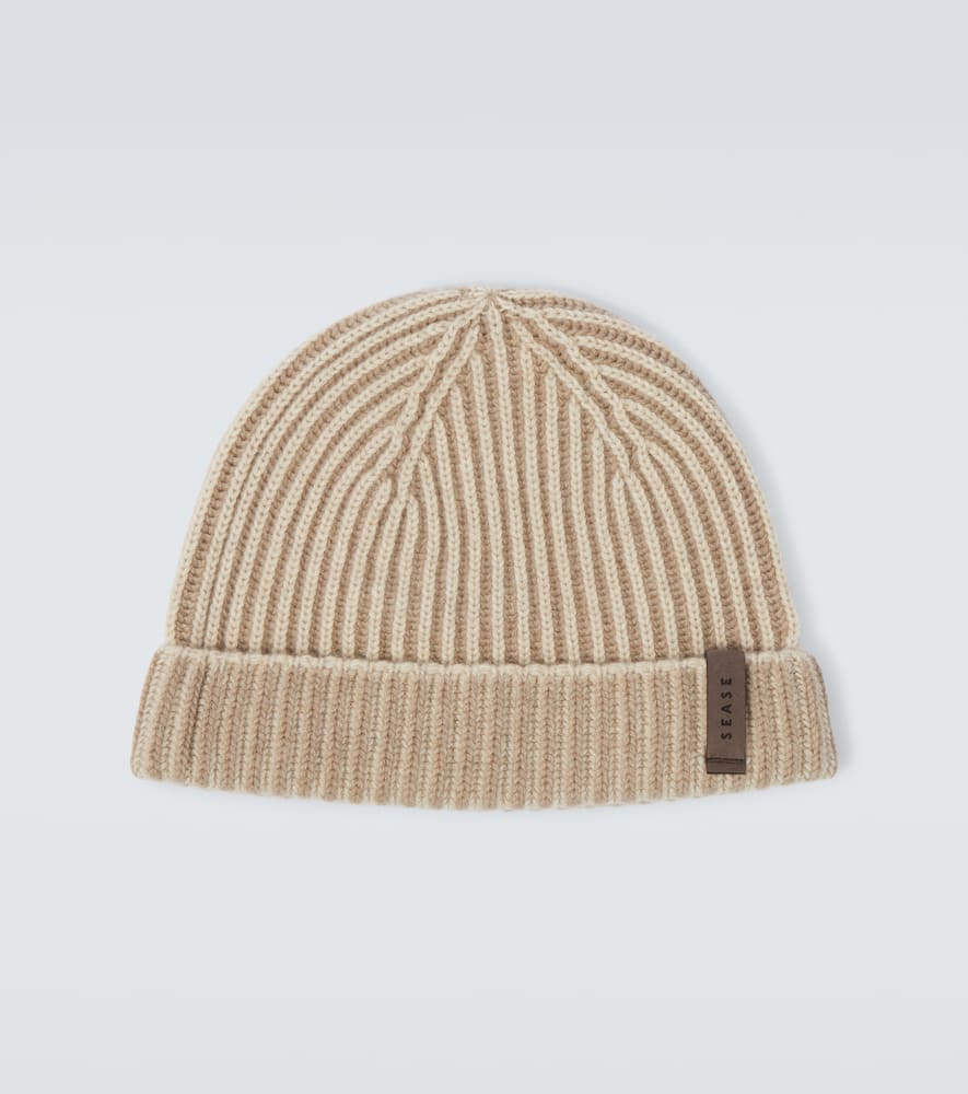 Sease Dinghy Ribbed-knit Cashmere Beanie In Brown