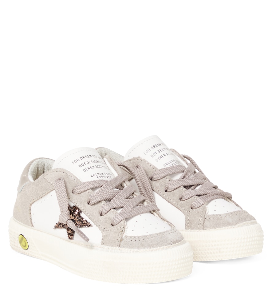 Golden Goose Kids Multicoloured May Suede-Trimmed Sneakers UK Size 8.5 - Mytheresa