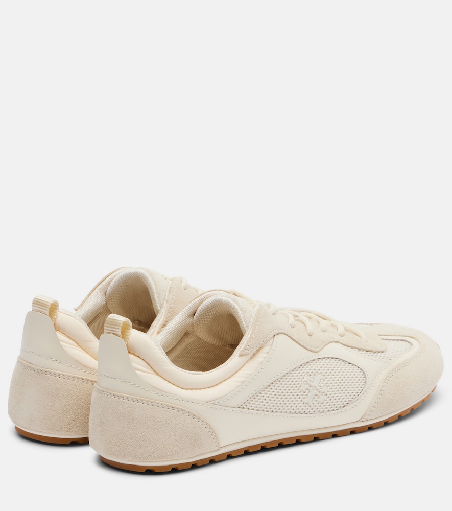  Tory Burch Tory Burch Field Suede And Leather-trimmed Sneakers 