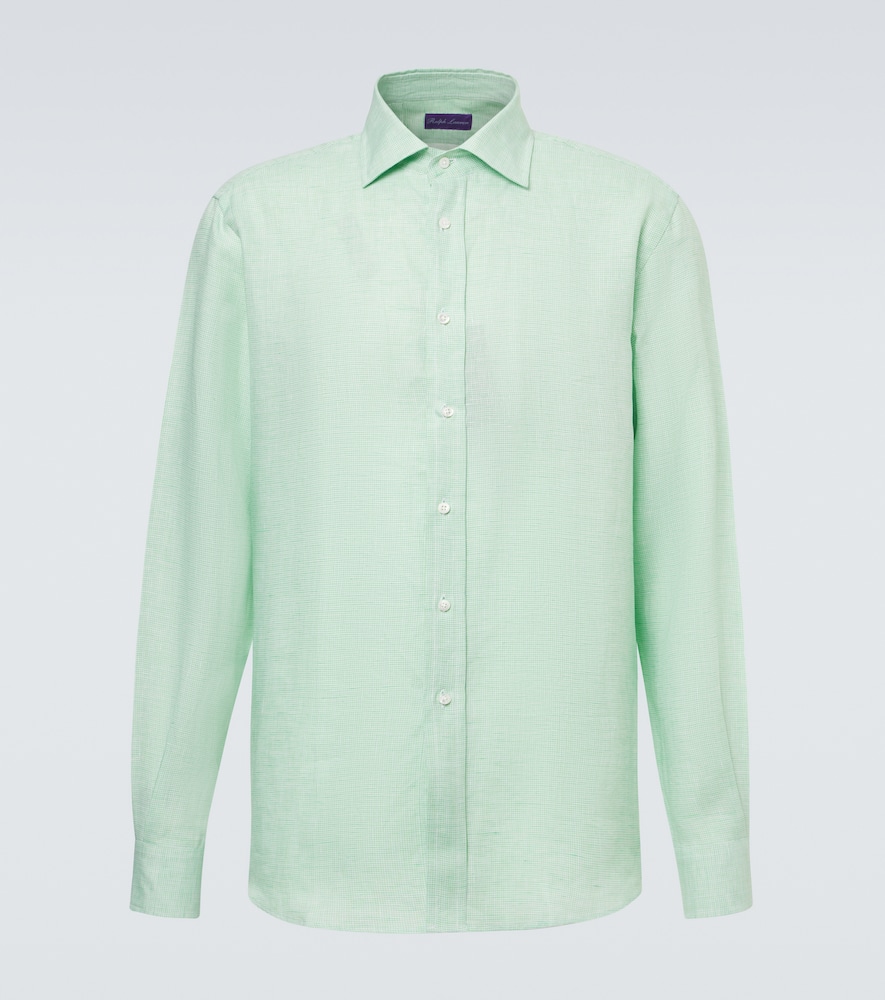 Ralph Lauren Purple Label Checked linen shirt
