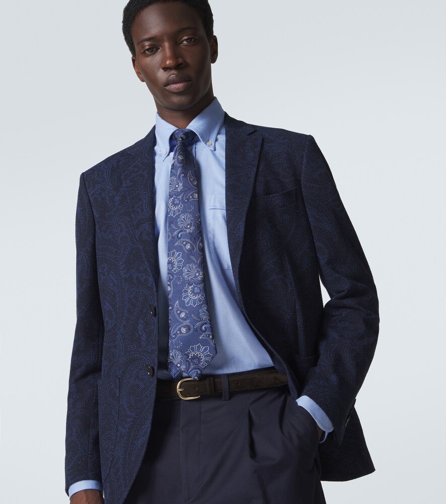  Etro Etro Corbata De Jacquard De Seda 