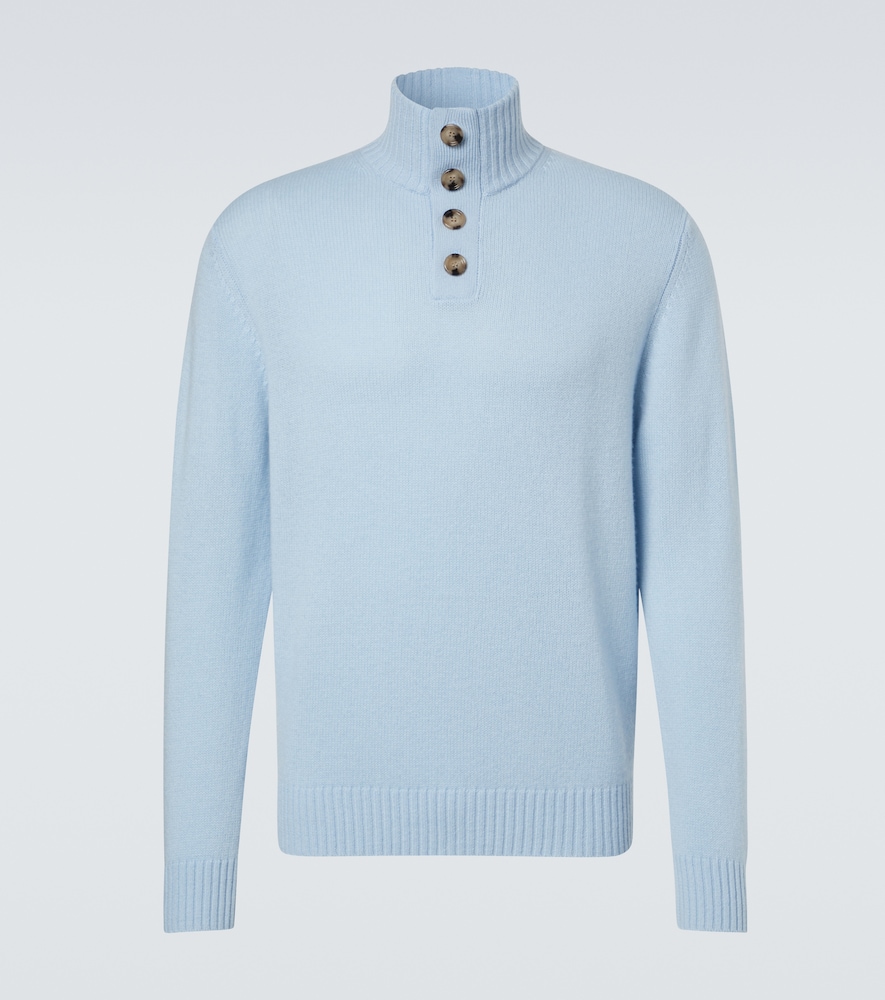 Allude Wool and Cashmere Turtleneck Sweater