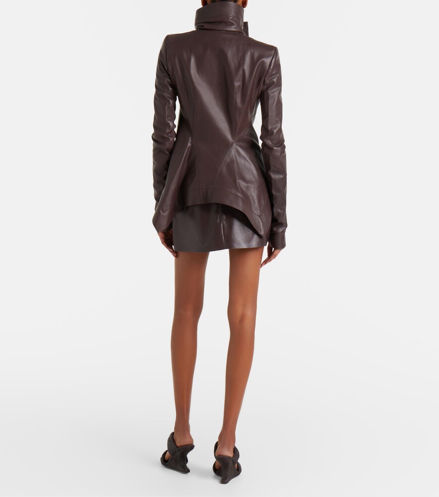 Fog Leather Miniskirt