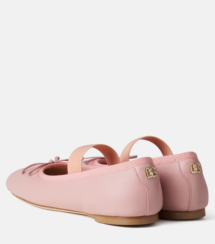  Dolce&gabbana Kids Dolce&gabbana Kids Ballerinas Aus Leder 
