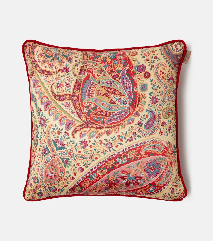Etro Unisex Red Pegaso Paisley Cotton Cushion - Mytheresa