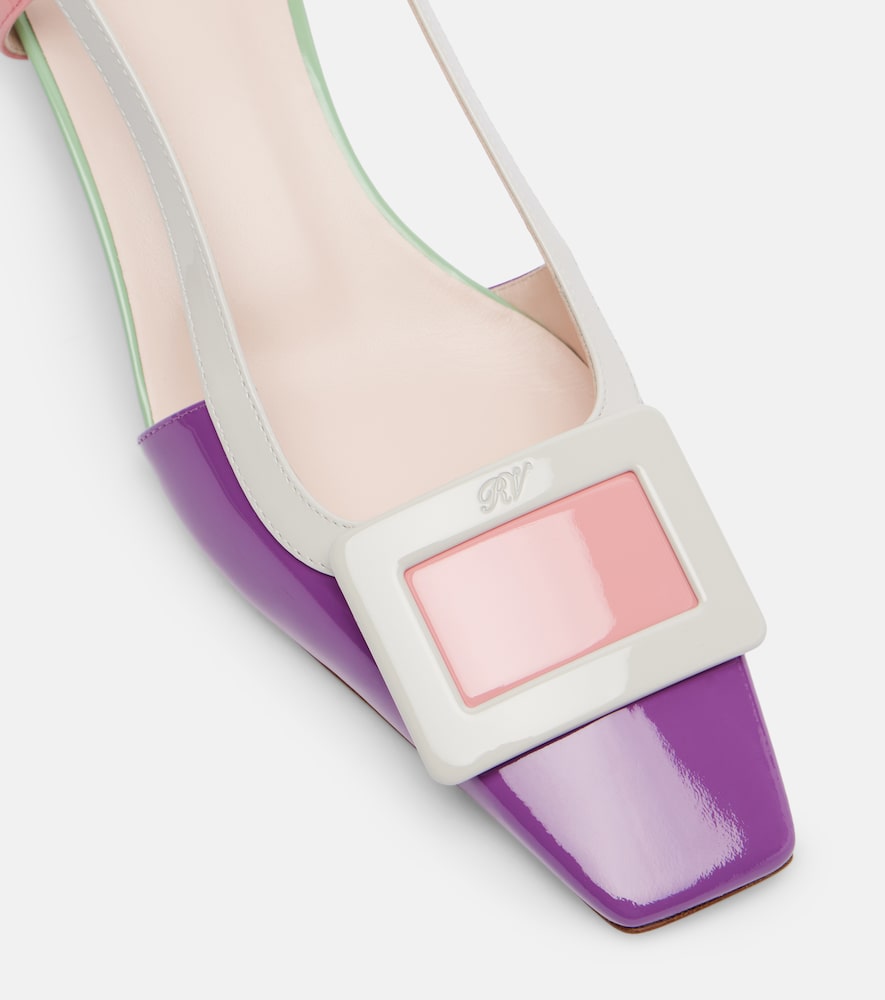  Roger Vivier Roger Vivier Belle Vivier Patent Leather Slingback Pumps 