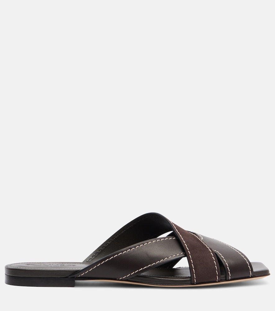 Leather Slides
