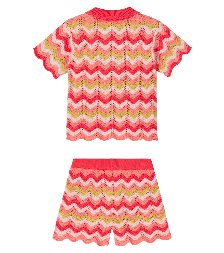  Bonton Bonton Ninon Cotton Top And Nine Shorts Set 