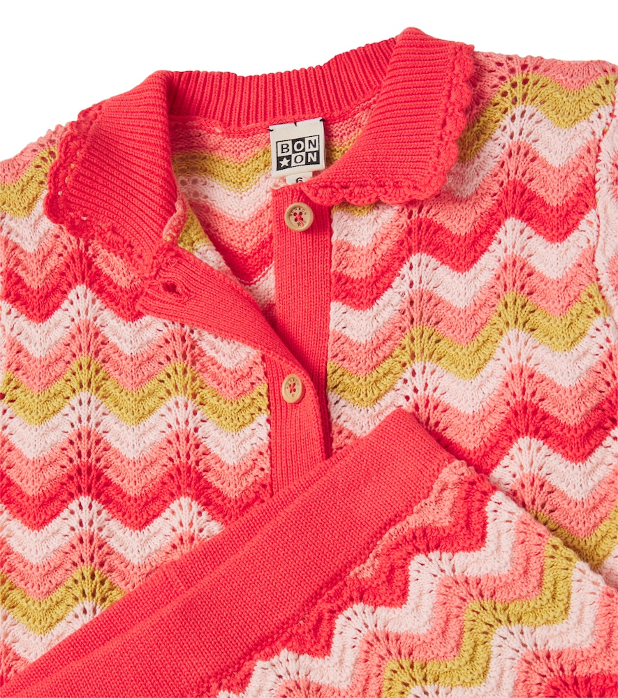  Bonton Bonton Ninon Cotton Top And Nine Shorts Set 