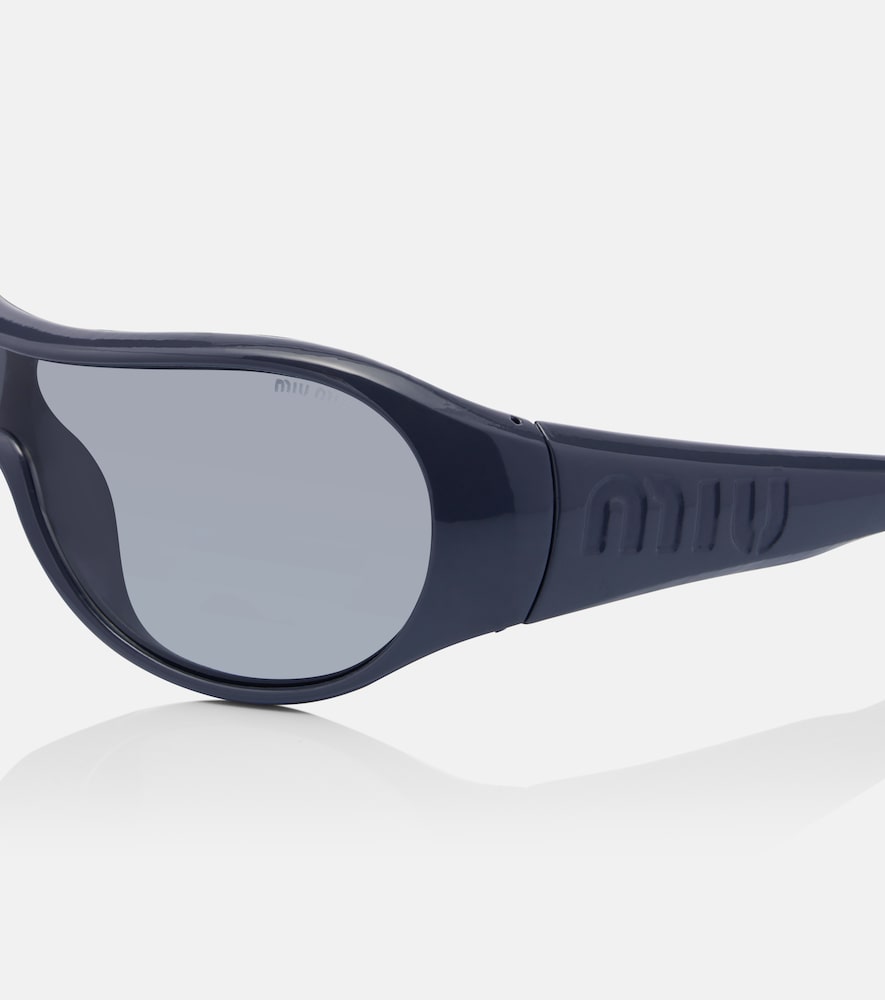  Miu Miu Miu Miu Logo Shield Sunglasses 