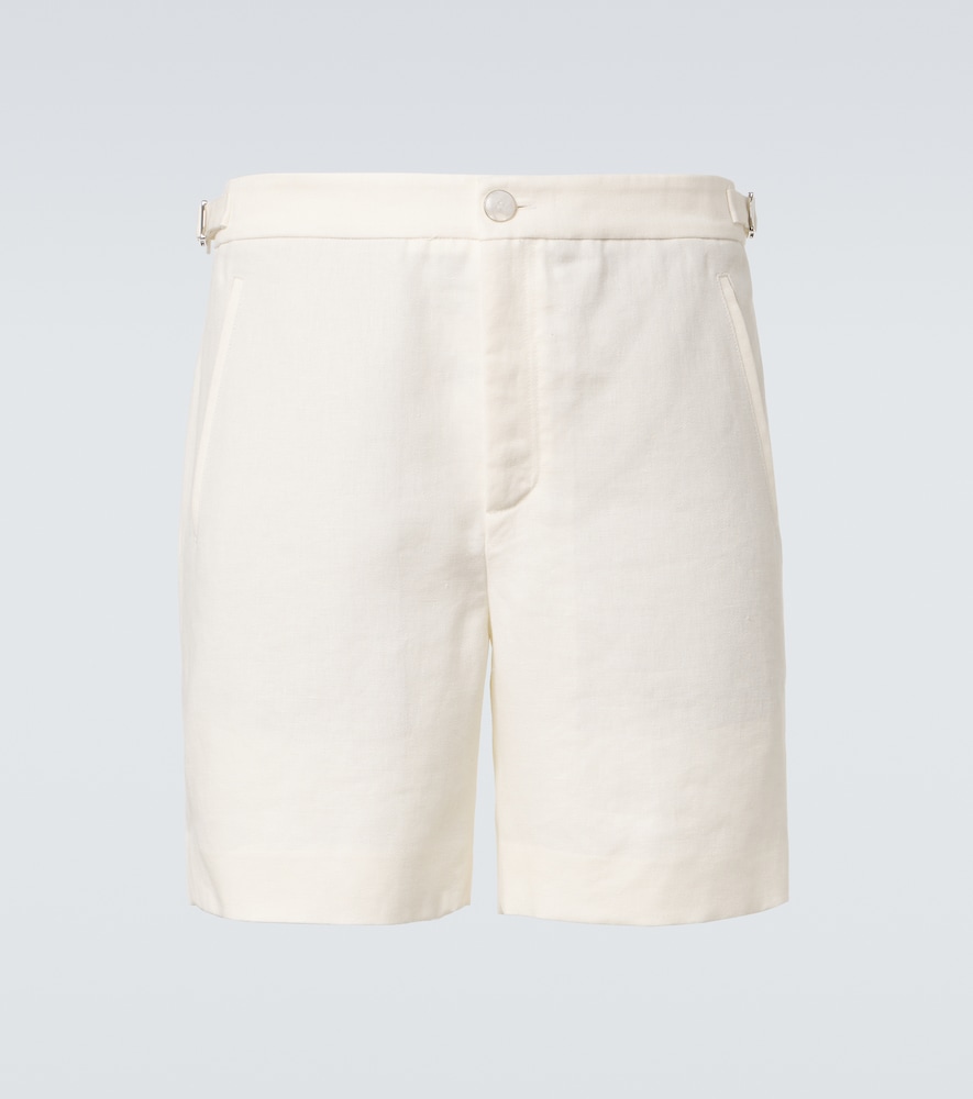 God's True Cashmere Linen shorts with moonstone