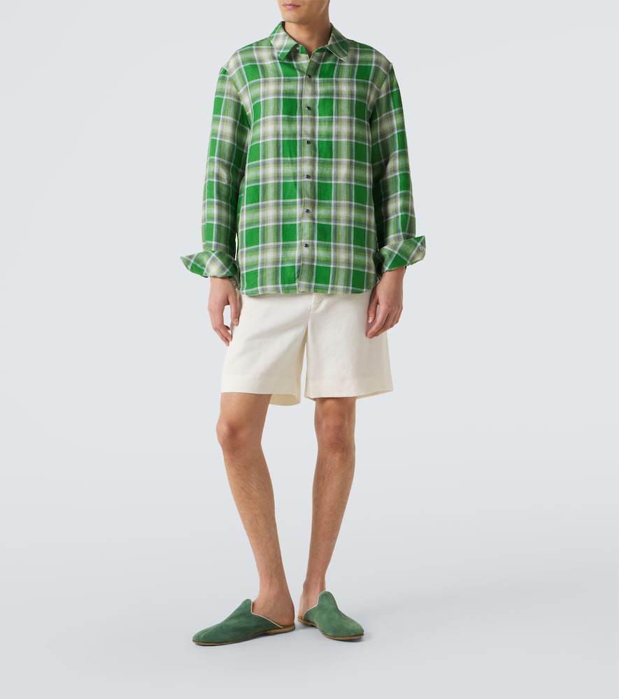  God's True Cashmere God's True Cashmere Linen Shorts With Moonstone 