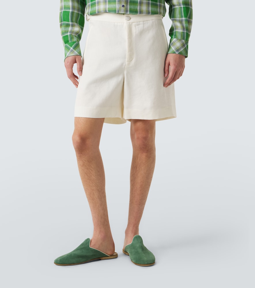 Linen Shorts With Moonstone