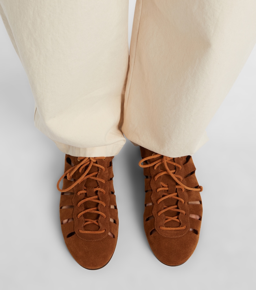 Isabel Marant Leyza perforated suede sneakers