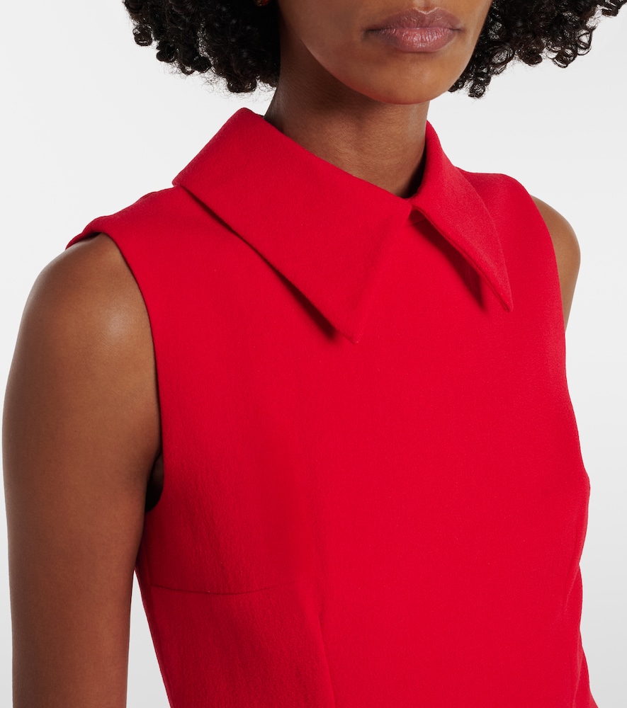Leontine Wool Crêpe Midi Dress