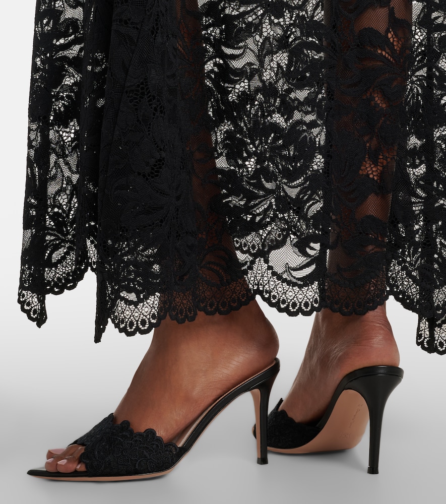 Gianvito Rossi Yvonne lace mules