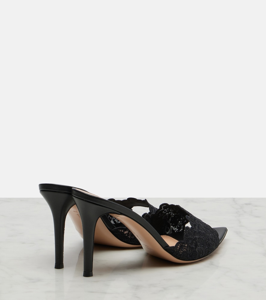  Gianvito Rossi Gianvito Rossi Yvonne Lace Mules 