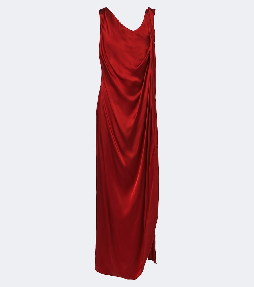 Abito lungo in satin