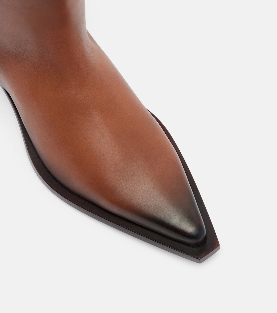  Calvin Klein Collection Calvin Klein Collection Cheer Leather Cowboy Boots 