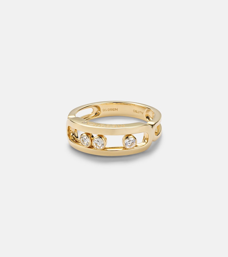 Messika Move Classique 18kt gold ring with diamonds