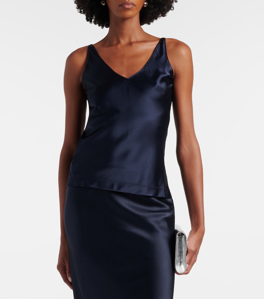 Dorothee Schumacher Sense of Shine silk-blend satin top