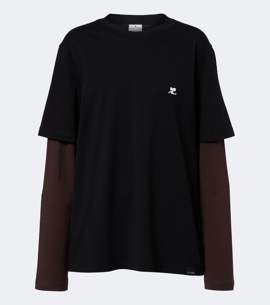 Courrèges T-shirt AC Double Sleeve in cotone