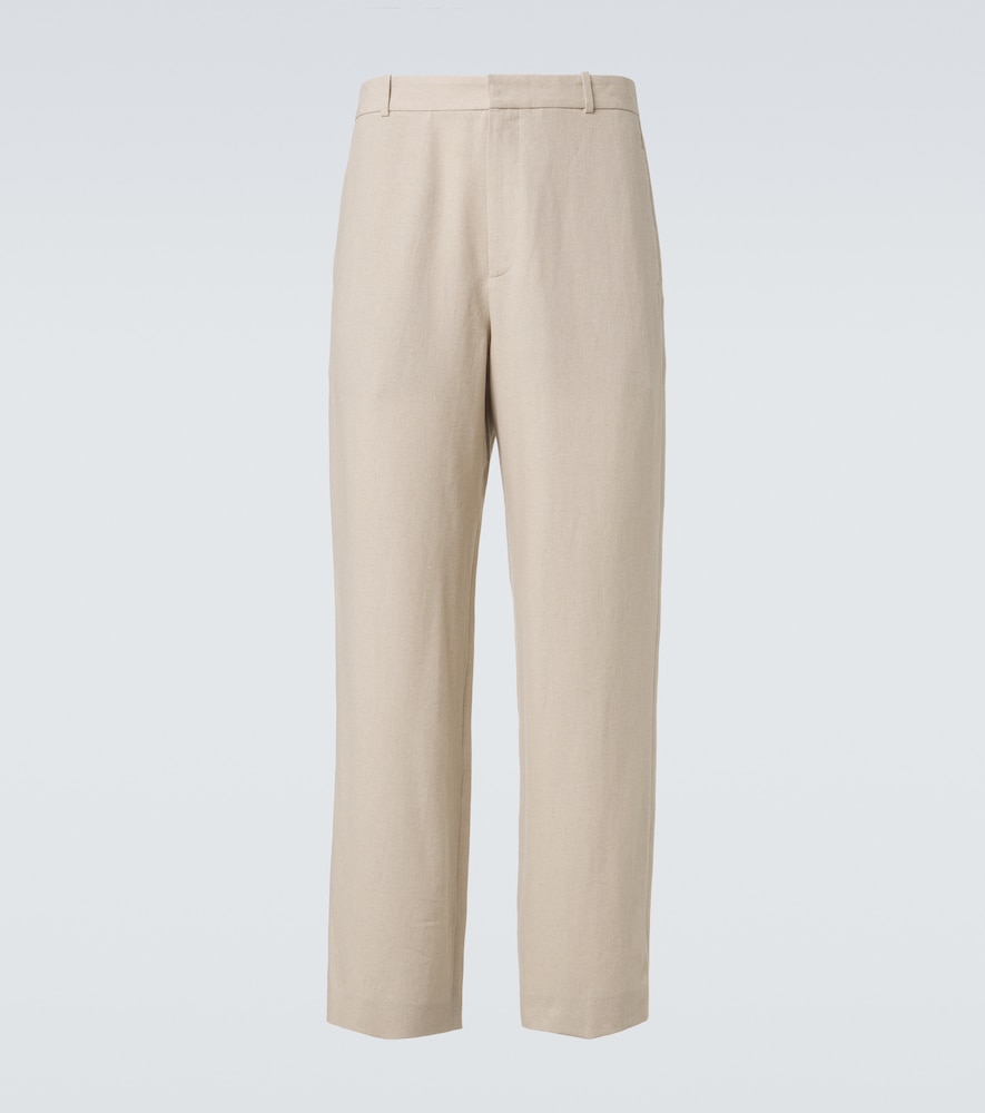 The Row Men's Beige Toril Linen-Blend Wide-Leg Pants UK Size 32 - Mytheresa