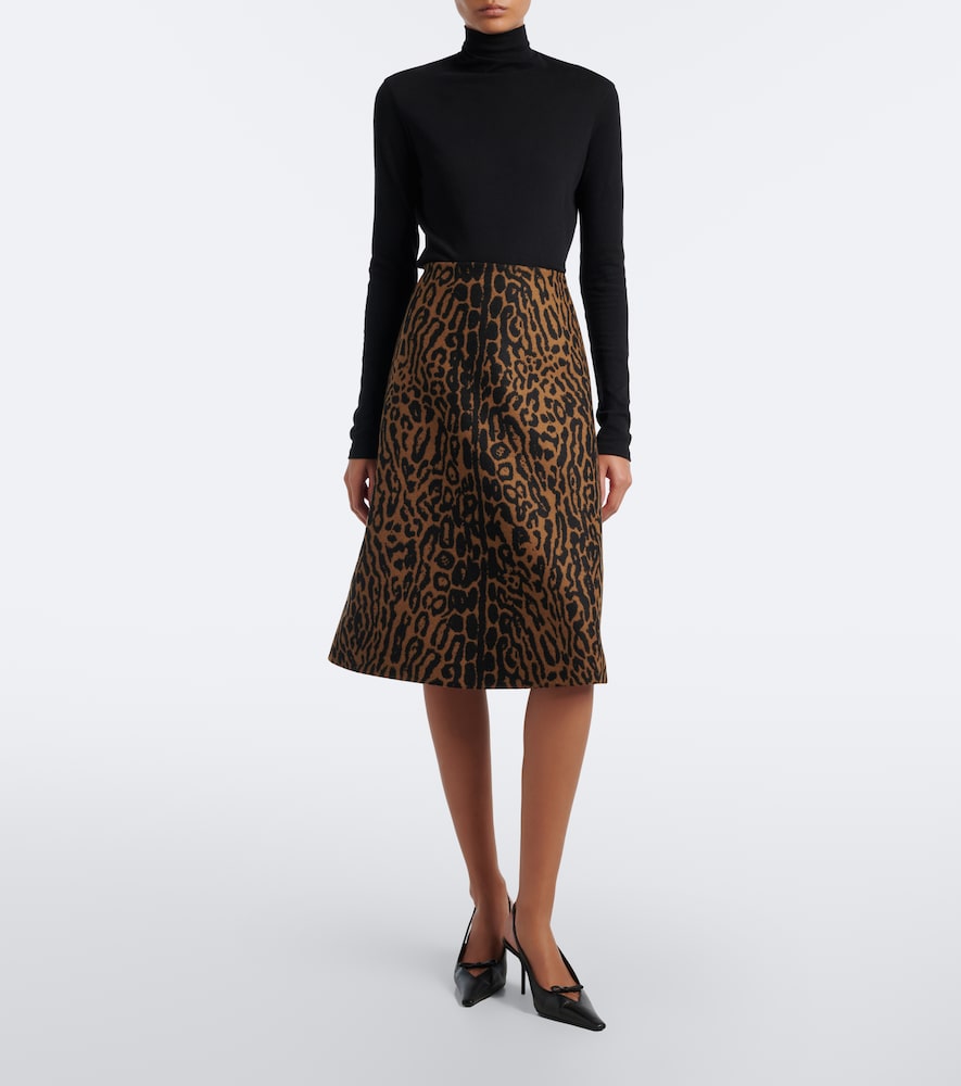 Leopard-Print Virgin Midi