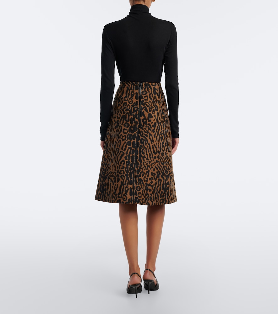 Leopard-Print Virgin Midi