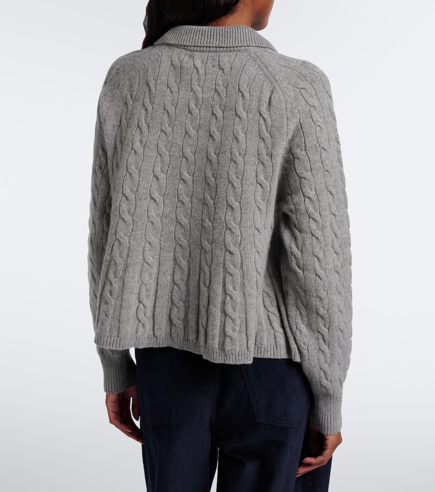 Polo Ralph Lauren Cable-Knit Wool And Cashmere Polo Sweater