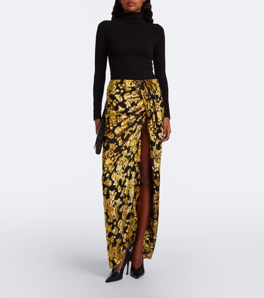 Jacquard Velvet Maxi