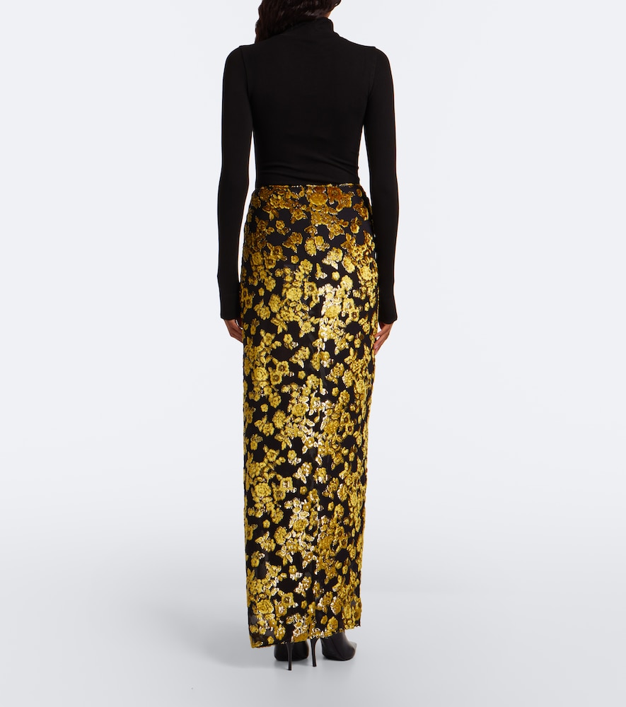 Jacquard Velvet Maxi