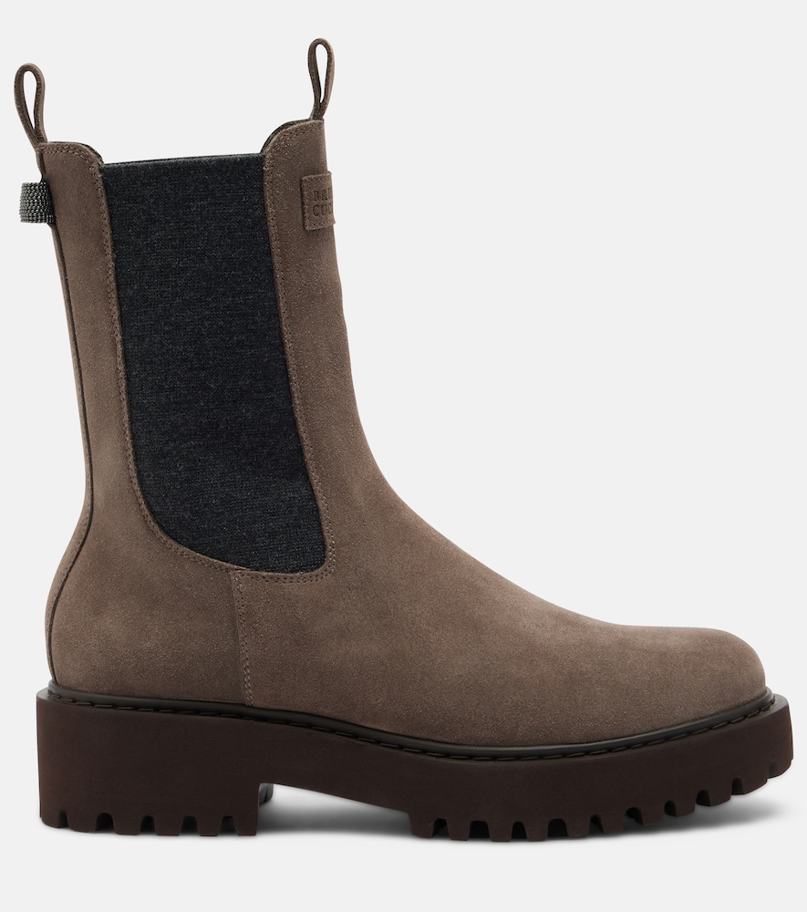 Monili Suede Chelsea Boots