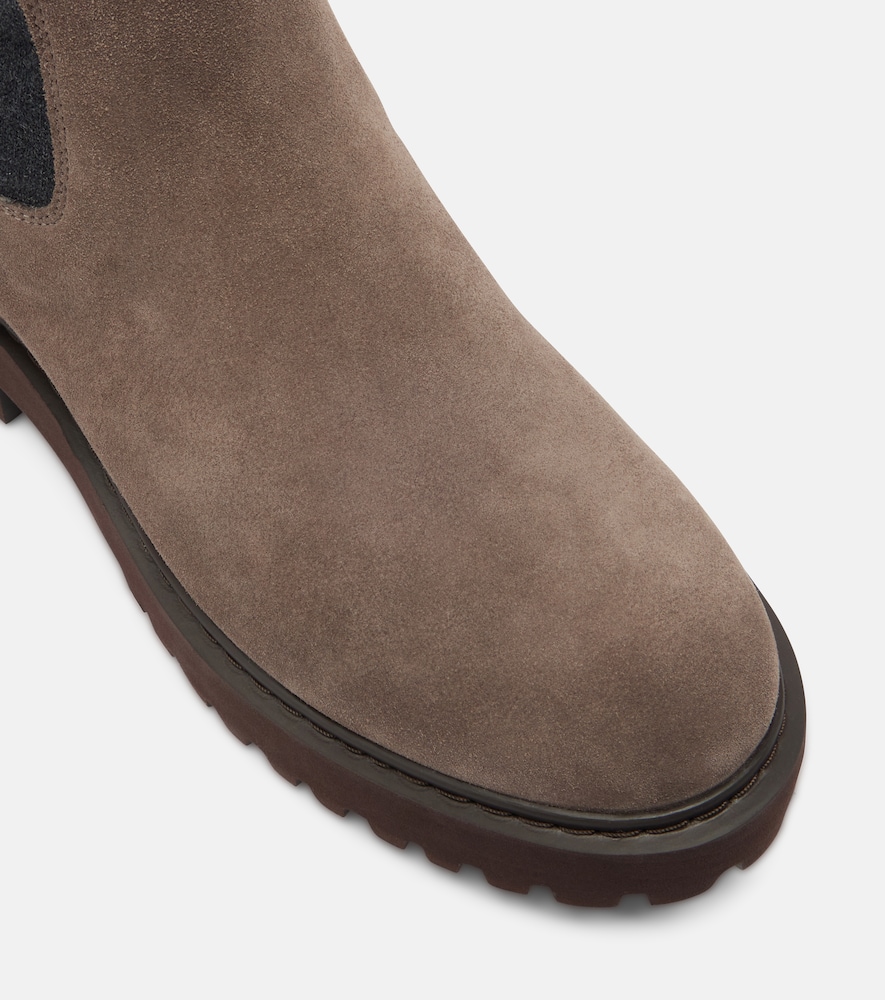 Monili Suede Chelsea Boots