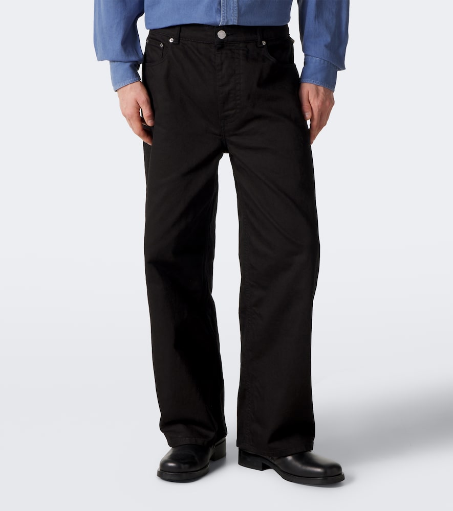 Mid-Rise Straight Jeans