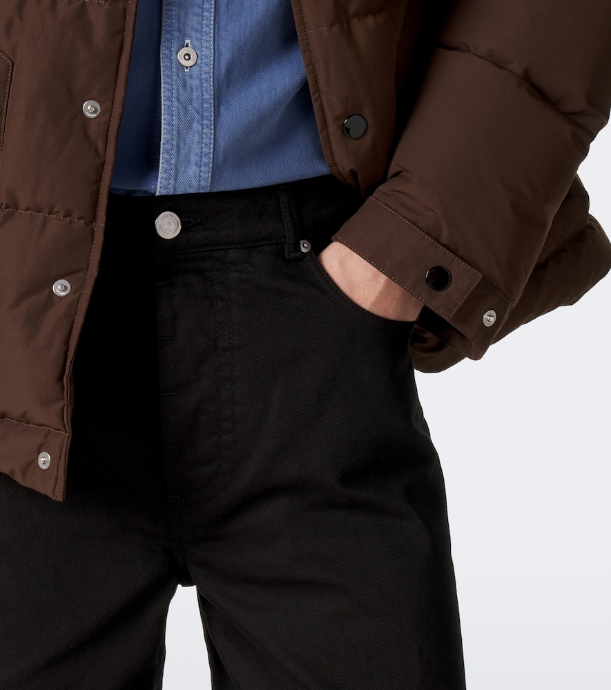 Mid-Rise Straight Jeans