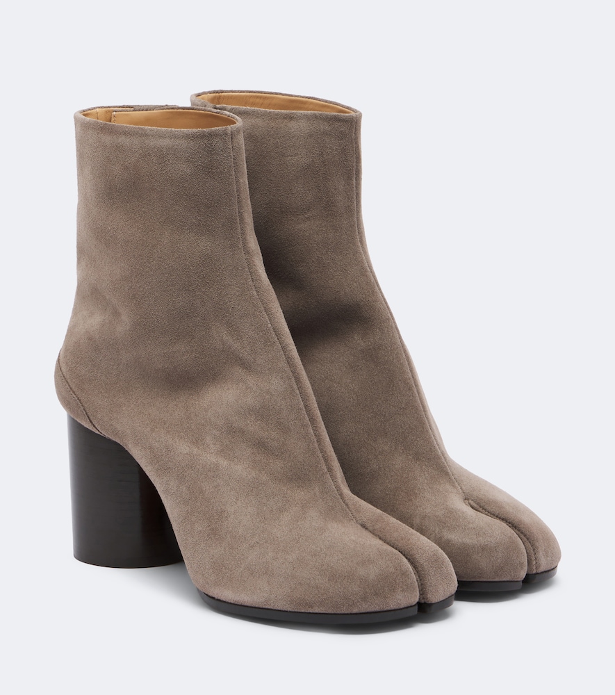 Ankle Boots Tabi aus Veloursleder