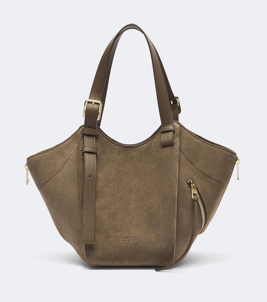 Tote Bag Hammock Flip Medium aus Veloursleder
