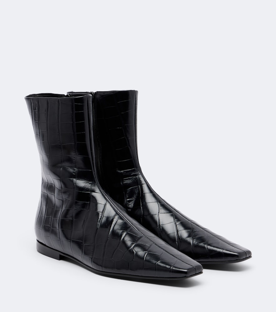 Ankle Boots aus Leder