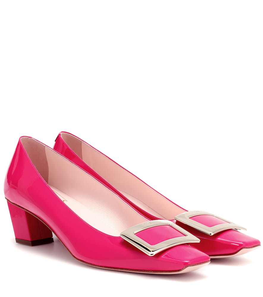 ROGER VIVIER BELLE VIVIER PATENT LEATHER PUMPS,P00394372