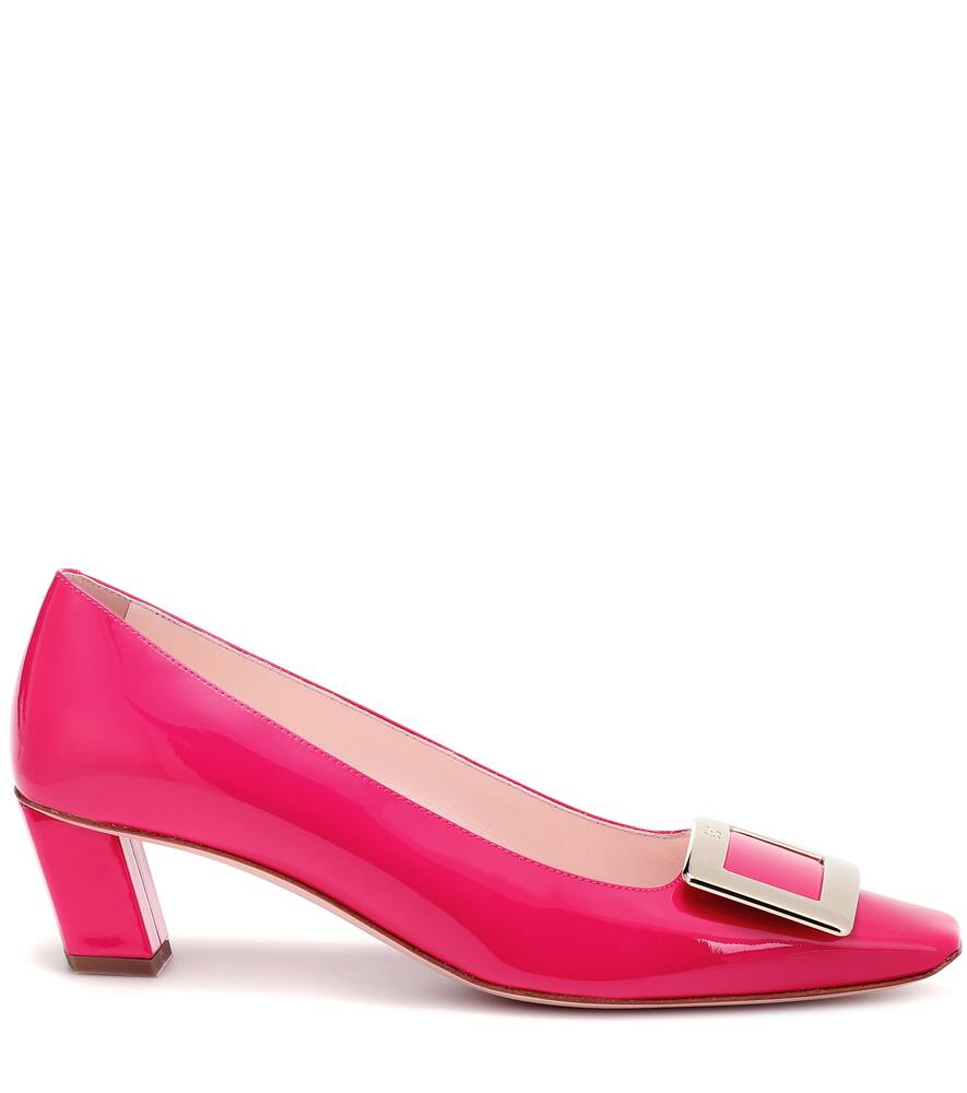 ROGER VIVIER BELLE VIVIER PATENT LEATHER PUMPS,P00394372
